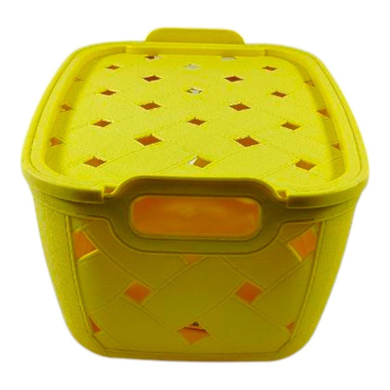 خورشيد للبلاستيك سبت نيللي بالغطاء من خورشيد بلاست للبلاستيك - أصفر - Image 3